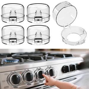 lot 2364 image: Child Safety Stove Knob Covers Fits knobs Under 1.56 inches in Diameter and 2.1 inches in Height Waterproof, Oil-Resistant, and Heat-Resistant (5-Pack)