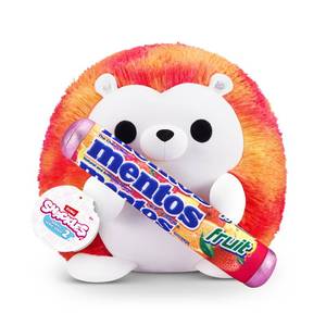 lot 3569 image: Snackles Series 2 Hedgehog & Mentos 8 Inch Plush by ZURU, Ultra Soft Plush, Collectible Plush with Real Licensed Brands, Stuffed Animal, Giftable
