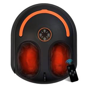 lot 3590 image: CCHYF Shiatsu Foot Massager, Electric Feet Massage Machine, Deep Kneading Relief for Plantar Fasciitis, Air Compression, 3 Heat Levels, Relax for Home Office Use, for Women Mom Dad Black