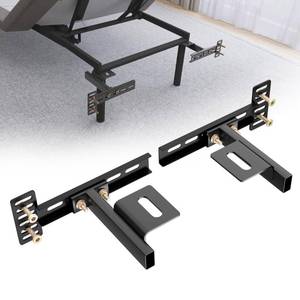 lot 3616 image: ZUAGCO Headboard Brackets for Metal Bed Frame Adjustable Brackets for Headboard with Footboard Extension Kit Fit Twin Full Queen King 2 Pack Matte Black