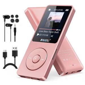 lot 4377 image: RUIZU 64GB MP3 Player with Bluetooth 5.3, 1.8 Screen Portable Music Player, FM Radio, Voice Recording, EBook, Shuffle Single Loop, 80H Digital Audio Video Playback, Lightweight, Support 128GB TF Card
