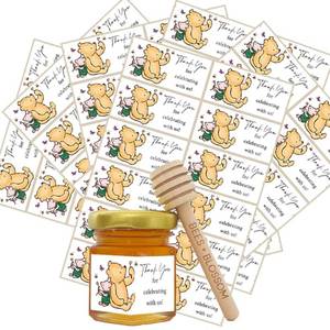 lot 4397 image: 72Pcs Baby Shower Thank You Stickers, Bear Themed Thank You Party Favors Stickers