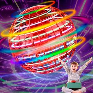 lot 6263 image: SUMMERLANGUAGE Flying Orb Ball Toy - 2025 Upgraded Magic Flying Orb Toy with LED Light 360°Rotating, Boomerang Flying Toys Indoor Outdoor Fun Games, for Boys Girls Adults Kids (Red) needs charged