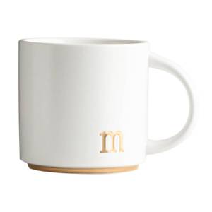 lot 6444 image: COLLECTIVE HOME - Monogram Ceramic Mugs, 15 oz Golden Initial Coffee Cups, Elegant Alphabet Tea Mugs, Elegant Personalized Mug with Gift Box, Luxurious Cups for Office and Home (m)