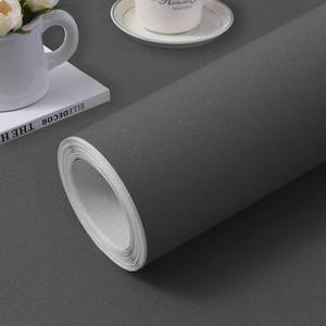 lot 6472 image: (15.7 inchx236.2 inch) Grey Wallpaper Self Adhesive Peel and Stick Wall Pattern for Living Room TV Wall Store Backdrops Thick Wallpaper PVC DIY Decorative Roll