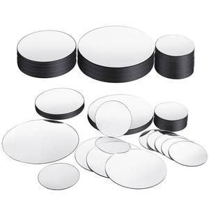 lot 6473 image: Jetec 40 Pieces Mini Size Round Mirror Small Round Mirror Adhesive Tiles Home Decoration for Crafts and DIY Projects Supplies(4 Inch, 5 Inch, 6 Inch)