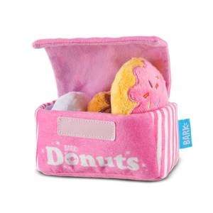 lot 7093 image: Barkbox Dog Toys �� Barker��s Dozen Donuts Plush 4 in 1 Multi Part Interactive Dog Toy for Dogs & Puppies �� Small
