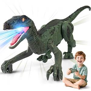 lot 7105 image: Rcfunkid Dinosaur Toys for Kids, 2.4GHz Remote Control Dinosaur with Walking, Realistic Sounds, Demo Mode, Rechargeable Jurassic Toys for 3-5, 5-7, 8-12, Birthdays, Parties, Christmas, Children��s Day