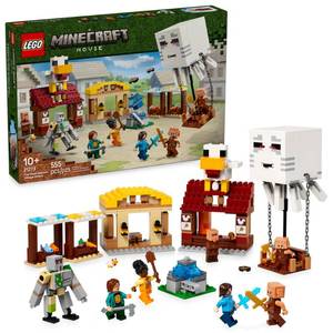 lot 7992 image: LEGO Minecraft The Ghast Balloon Village Attack- Toy Building Set for Kids, Girls and Boys Ages 10 - Includes Steve, Natalie, and Dawn Minifigures - Birthday Gift Idea - 21273