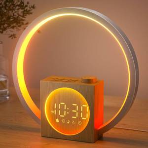 lot 7996 image: LIORQUE Sunrise Alarm Clock, Wake up Light with White Noise for Heavy Sleepers, Adjustable Sleep Timer, Volume&Brightness, Night Light with Dynamic Colors, 30 Sleep Sounds for Baby Kids Adults