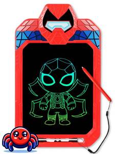 lot 8011 image: Fullware LCD Writing Tablet for Kids 10 Inch Spider Hero for Toddler 3 4 5 6 7 8 - Paint, Doodle Board, Drawing Pad - Travel Toys, Road Trip Car Activities, Birthday Christmas Gift Boys & Man- no pen