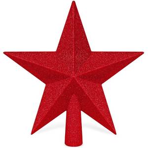 lot 8012 image: Star Tree Topper, 8 Red Christmas Tee Topper Decorations, Glitter 3D Xmas Bethlehem Star Waterproof Shatter-Proof, Christmas Tree Topper Ornament Decor for Christmas Holiday Party Indoor Outdoor Use
