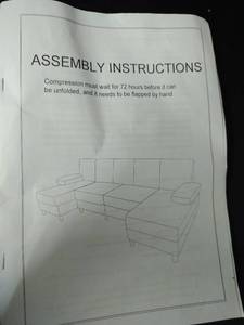 lot 11597 image: Incomplete Sofa Green Sectional (as is)(maybe missing pieces)