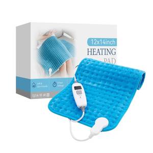 lot 11633 image: HYLEORY Heating Pad for Back,Neck,Cramps Pain Relief - 6 Heat Settings,Auto Shut Off,Moist Heat Options for Electric Heating Pad,Machine Washable,Gifts for Women,Black,12 x 24