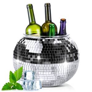 lot 11640 image: Hoolerry 11L Large Disco Ball Ice Bucket for New Years Eve Disco Party Champagne Bucket Mirror Ball Beer Bowl Retro New Year 70s 80s 90s Theme Party Accessories for Wine Beer Cooler Bachelorette Gift