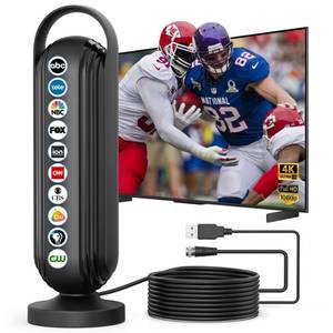 lot 12157 image: 2025 TV Antenna for Local Channels Outdoor 999 Miles Long Range IndoorOutdoor tv Antenna for Smart 16.5ft Cable HD Antenna Supports 4K 8K1080p