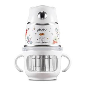 lot 13710 image: Baby blender food maker, PLODON 15-in-1 baby food processor set, suitable for vegetables, fruits and meat, compatible with stage-based recipes, separator, silicone spoon, scraper, (silver)