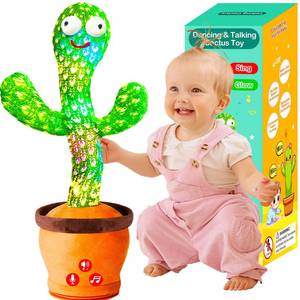 lot 13722 image: Baby Toys Interactive, Dancing Talking Cactus Toy Volume Adjustable, Mimicking Singing Repeating, Easter Gifts  Easter Basket Stuffers for Baby Toddler, Toddler Infant Baby Toys Gifts for Boys Girls