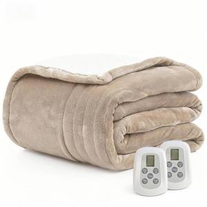 lot 13760 image: Heated Blanket Electric Blanket Queen Size 84x90 Fast Heating Electric Blanket with Dual Control 10 Heat Levels & 10 Hours Auto-Off Overheat Protection Cozy Soft Flannel Heated Throw Blanket