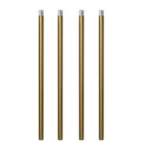 lot 14010 image: HALIGATE Brushed Brass M10 Threaded Extension Rod for Pendant Light, Island Lighting, Chandeliers,Lighting Fixture downrods & Stems,12 Inches 11.4mm OD (0.449��) x 300mm L (11.81��)