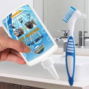 lot 14028 image: HZEVERO Mold Stain Remover Gel, Washing Machine Cleaner for Front Loader Washer Gasket Rubber Seal Home Stain Removal Gel for Grout, Caulk, Shower, Bathroom, Refrigerator Cleaning Solution fnnh58thn