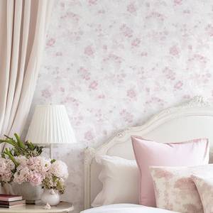 lot 14077 image: Dimoon 78.7x17.3 Pink Wallpaper Floral Contact Paper Peel and Stick Wallpaper White Vintage French Country Renter Friendly Bathroom Boho Flower Removable Wall Paper Kitchen Self Adhesive Vinyl Roll