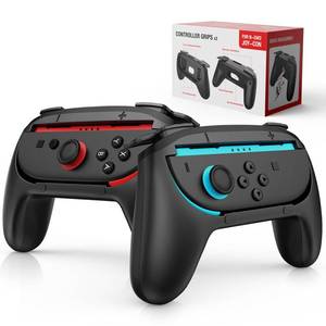lot 14080 image: Lmcpa Joy-Con Grips for Nintendo Switch 2 (2025), Ergonomic Anti-Slip Handle Kit Accessories for Switch New Gen 2025 Joy Cons Controller, 2 Pack (Black)