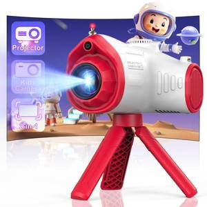 lot 14098 image: Kids Camera, Camera for Kids with Projector, Offers Projection, 48MP Photography, 1080p Video Recording, Kids Digital Camera Christmas Birthday Gifts for Boys Girls Age 3 (Red)