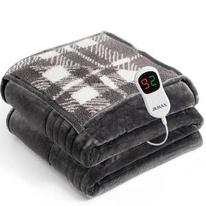 lot 15127 image: JKMAX Heated Electric Blanket Full Size - 72x84 Flannel Heating Blanket with 10 Heating Levels & 5 Time Settings Over-Heat Protection, Winter Warmer for Adults with ETL Certification��Grey��