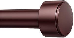 lot 15141 image: Curtain Rods for Windows 32-60 Inch, 1 Inch Adjustable Brown Curtain Rod Set with Brackets, Easy Install