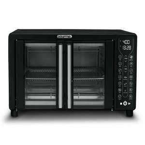lot 15159 image: Gourmia 25 Qt Digital French Door Air Fryer Toaster Oven  Black