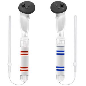 lot 16243 image: YOGES Gorilla Tag Long Arms Compatible with Meta Quest 3S Quest 3 Oculus Quest 2 Quest ProRift S Controller, Beat Saber Handle Attachments VR Sticks Dual Extensions Grips for Playing VR Games