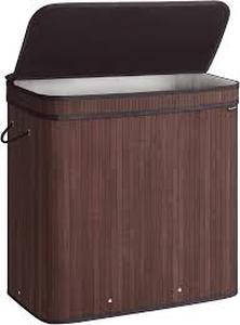 lot 1210 image: Songmics laundry hamper approximately 63.0x37.0x9.5 cm