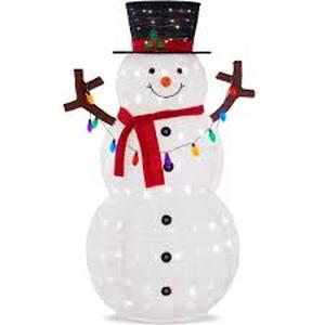 lot 3571 image: Pop-Up Snowman XR-R5FT-WTRD Holiday Decoration