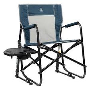 lot 3574 image: Freestyle Rocker with side table in heathered indigo