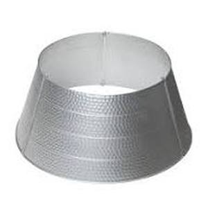 lot 7079 image: Silver christmas tree skirt