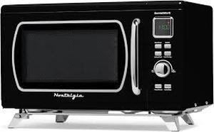 Nostalgia 0.9 cu.ft Microwave Oven - Black