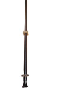 lot 1229 image: Brown curtain rod extendable