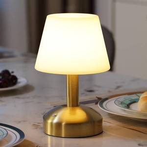 lot 1237 image: KDG Modern Cordless Small Table Lamps, Portable LED Dimmable Desk Lamp, 4000mAh Rechargeable Battery Operated Lighting for Restaurant, Bedroom, Bedside, Bar, Outdoor, Camping, Night Light(Gold)