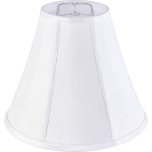 lot 1259 image: Bell Lamp Shades White Medium Lamp Shade 6 Top x 13 Bottom x 9.8 High(Spider) Modern Lamp Shade for Table Lamp & Bedside Lamp - Side Ribbing Hand Crafted Lampshade Replacement by GO&SO