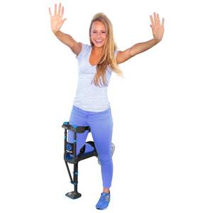 lot 1264 image: iWALK3.0 �� The Original Hands Free Knee Crutch - Alternative to Crutches and Knee Scooters - iWALK Replaces Crutches for Adults - Peg Leg Crutch For Lower Leg Injuries - See All Qualifications for Use - Not for Elderly or Balance Impaired