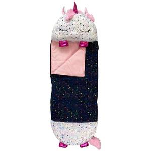 lot 1289 image: Happy Nappers Pillow & Sleepy Sack- Comfy, Cozy, Compact, Super Soft, Warm, All Season, Sleeping Bag with Pillow- Medium 54�� x 20��, Shimmer Unicorn