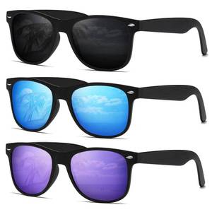 lot 2385 image: DEMIKOS Sunglasses Men Polarized Sunglasses for Mens Womens Retro Mirror Lens for Driving Fishing UV Protection
