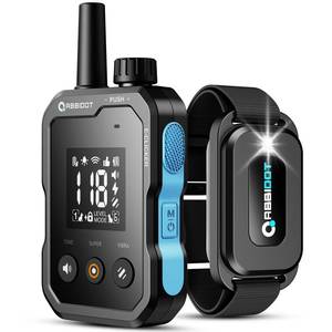 lot 2421 image: ABBIDOT Dog Shock Collar (5-120 lbs) - 4500 FT Dog Training Collar with Remote, IPX7 Waterproof with 6 Training Modes, Beep, Vibration, Safe Shock, Enhanced Night Light, Rechargeable Electric Collar