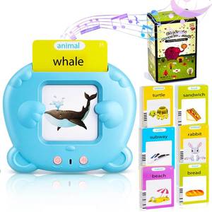 lot 2425 image: Talking Flash Cards for Toddler, Learning Montessori Toys with 224 Sight Words, Pocket Speech for Toddlers Therapy Toys, Childrens Sensory Preschool Learning Educational Birthday