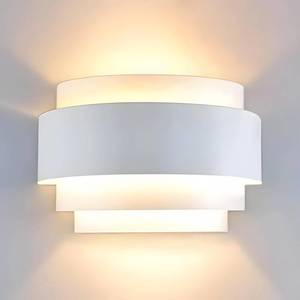 lot 3639 image: LightInTheBox Modern Wall Sconce Indoor Wall Light Fixture Half Moon Metal Wall Lamp White for Stair Hallway Home Theatre Bedroom (1PCS)