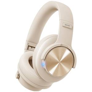 lot 4162 image: Picun B8 Bluetooth Headphones, 120H Playtime Headphone Wireless Bluetooth with 3 EQ Modes, Low Latency, Hands-Free Calls, Over Ear Headphones for Travel Home Office Cellphone PC Khaki White