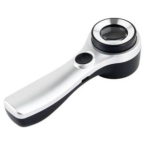 lot 4165 image: Handheld 10X Magnifier Loupe Optical Glass Magnifying Glass with Light Scale Magnifying Jewelry Loupe with Measure Scale