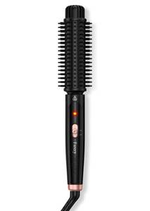 lot 4185 image: Farery 1.5 Inch Thermal Brush, Curling Iron for Smooth Bouncy Curls �� Anti-Scald Hard Bristles, Lightweight, One-Button Start, Dual Voltage Travel Hair Tool with 360° Swivel Cord, 410°F Fast Heat