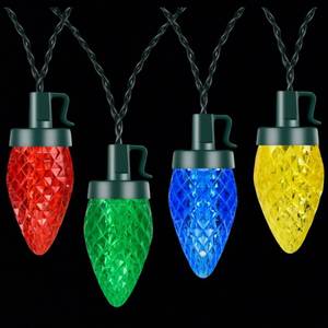 lot 4186 image: Battery Operated Christmas Lights, 16.5FT 4 Color 50 Bulbs LED Outdoor String Light, 8 Light Modes Xmas Tree Decor Indoor Lights for Holiday Season Christmas Wreath Garland Tree Fireplace Decorations